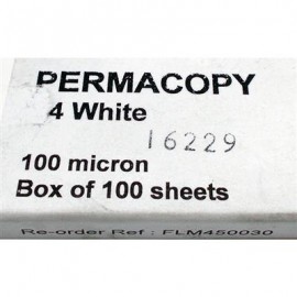 Permacopy Film White A4 100mic 100 Sheets