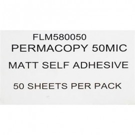 Permacopy Translucent Matt Self-Adhesive A4 50µm 50 Sheets