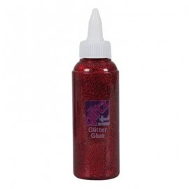 Glitter Glue (120Ml) - Ruby Red
