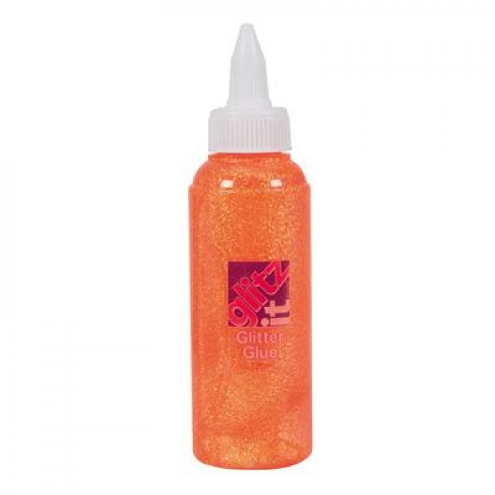 Glitter Glue (120Ml) - Tangerine