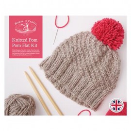 Knitted Pom Pom Hat Kit