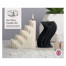Candle Making Art Deco 2pk Black and White