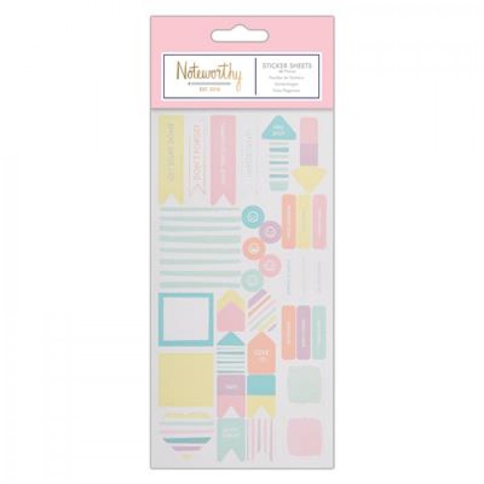 Sticker Sheet (29Pcs) - Pastel Hues