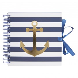 8 x 8" plakboek - Nautische streep