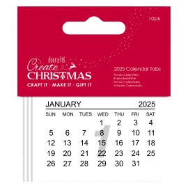 Create Christmas 2025 Kalender Tabbladen (10st)