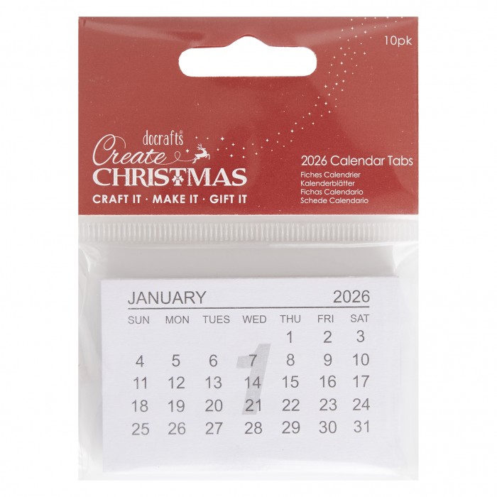 Create Christmas 2026 Kalender Tabbladen (10st)