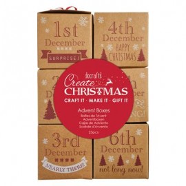 Create Christmas 25 Advent Boxes