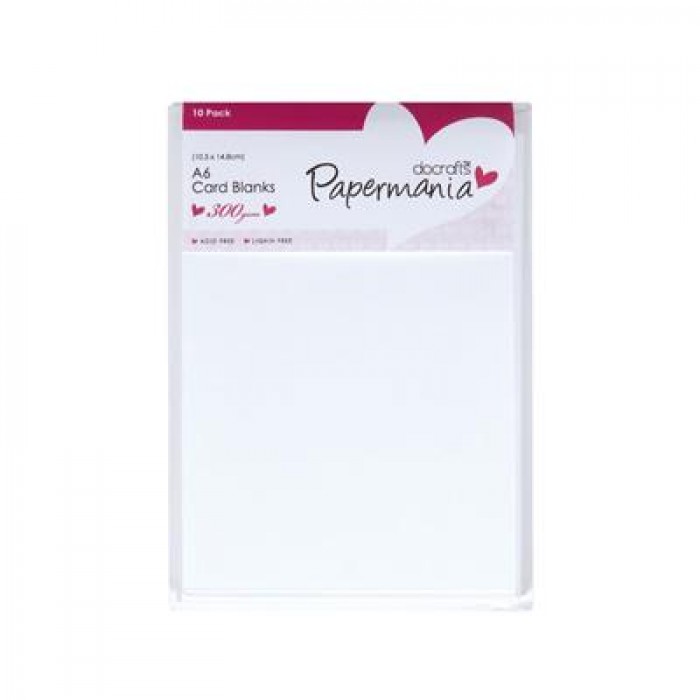 A6 Cards/Envelopes (10pk 300gsm) - White