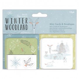 Mini Cards & Envelopes (10pk) - Winter Woodland