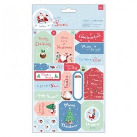 Die-cut Sentiments &amp; Toppers (32pcs) - At Home with Santa