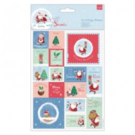 A5 Postage Stamps (32pcs) - At Home with Santa