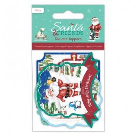 Die-cut Toppers (10pcs) - Santa and Friends