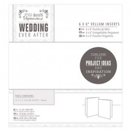 6 x 6" Vellum Inserts (25pk) - Wedding