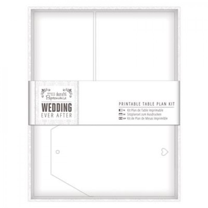 Printable Table Plan Kit - Wedding - White Heart
