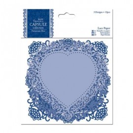 Lace Paper (12pcs) - Capsule Collection - Parisienne Blue