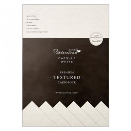 A4 Premium Cardstock Textured (20pcs) - Capsule - White
