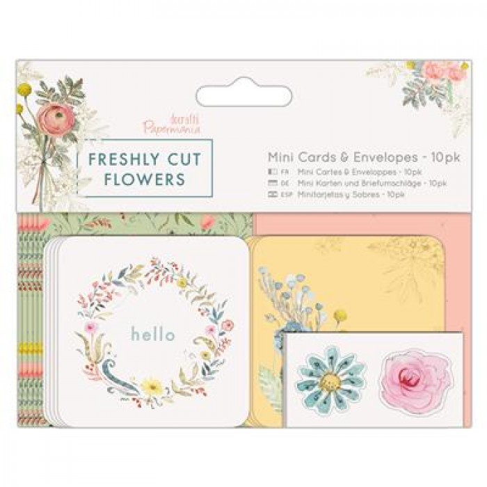Mini Cards &amp; Envelopes (10pk) - Freshly Cut Flowers
