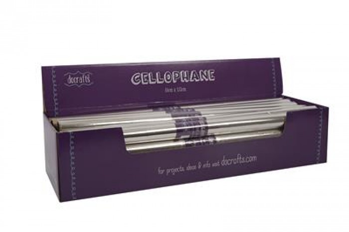 Cellophane Rolls (24pcs) Clear - Filled CDU (50 x 152cm)