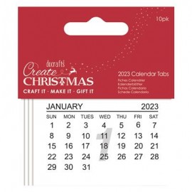 Create Christmas 2023 Calendar Tabs (10pcs)