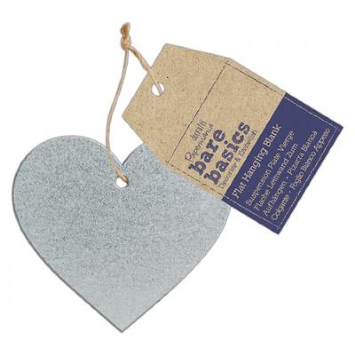 Bare Basics Flat Hanging Blank - Metal Heart