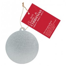 Create Christmas Flat Hanging Blank - Metal Bauble