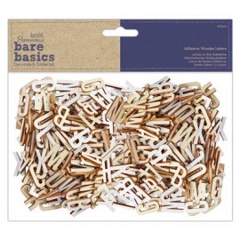Bare Basics Adhesive Wooden Letters (600pcs)