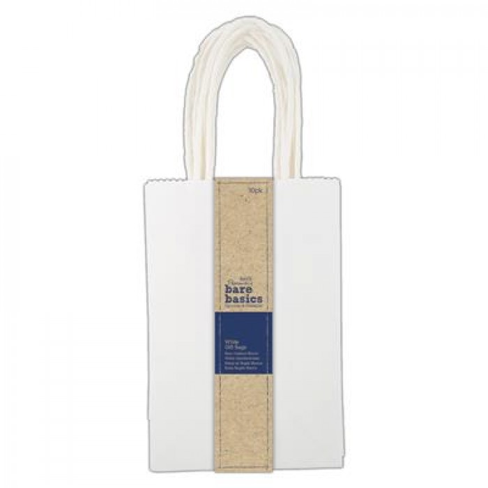 Bare Basics White Gift Bags (30pk) - Small