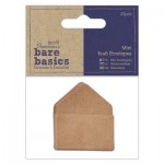 Mini Kraft Envelopes (20pcs) - Bare Basics - Brown