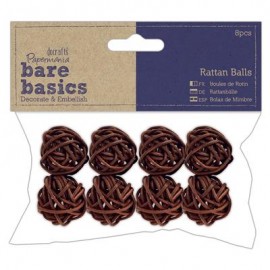 Rattan Balls (8pcs) - Small - Bare Basics