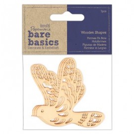 Bare Basics Wooden Shapes (3pcs) - Laser Cut Birds