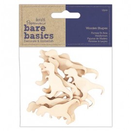 Bare Basics Wooden Shapes (12pcs) - T Rex