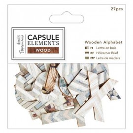 Wooden Alphabet (27pcs) - Elements Wood