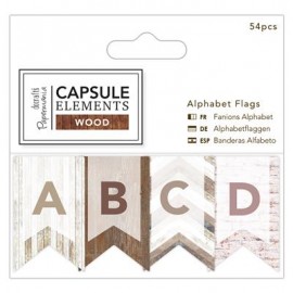 Alphabet Flags (54pcs) - Elements Wood