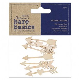 Wooden Arrows (8pcs) - Bare Basics