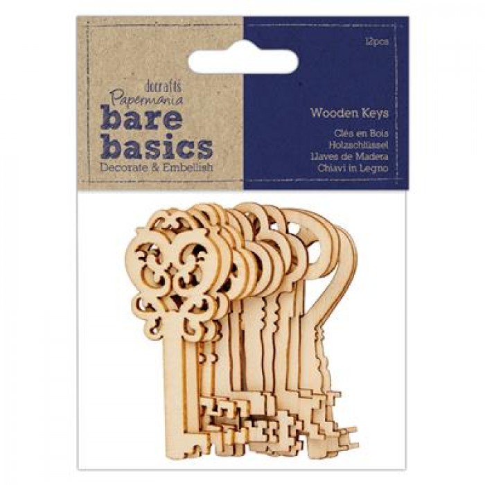 Wooden Keys (12pcs) - Bare Basics