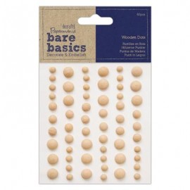 Wooden Dots (60pcs) - Bare Basics - Light