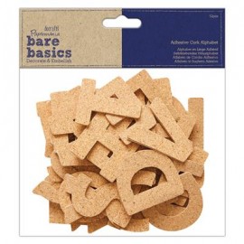 Adhesive Cork Alphabet (52pcs) - Bare Basics