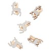 Glittered Wooden Pegs (6pcs) - Create Christmas - Stag