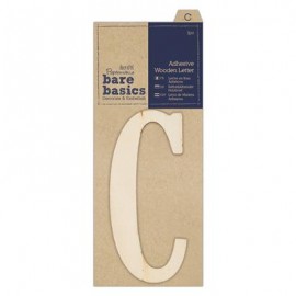 Adhesive Wooden Letter C (1pc)