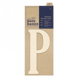 Adhesive Wooden Letter P (1pc)