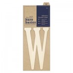 Adhesive Wooden Letter W (1pc)