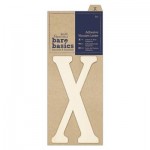 Adhesive Wooden Letter X (1pc)