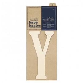 Adhesive Wooden Letter Y (1pc)