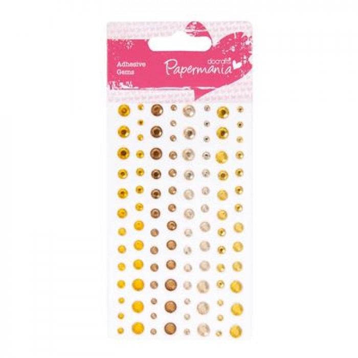 Adhesive Stones (104pcs) - Capsule - Sunshine