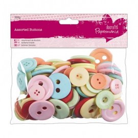 Assorted Buttons (250g) - Vintage