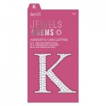 Adhesive Gem Letter - K - Jewels &amp; Gems