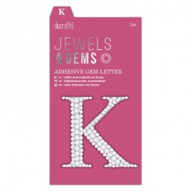 Adhesive Gem Letter - K - Jewels & Gems