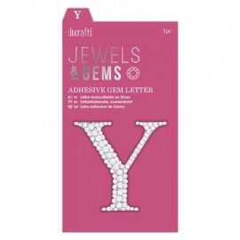 Adhesive Gem Letter - Y - Jewels & Gems
