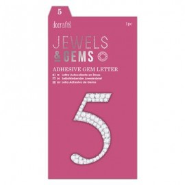 Adhesive Gem Number - 5 - Jewels & Gems