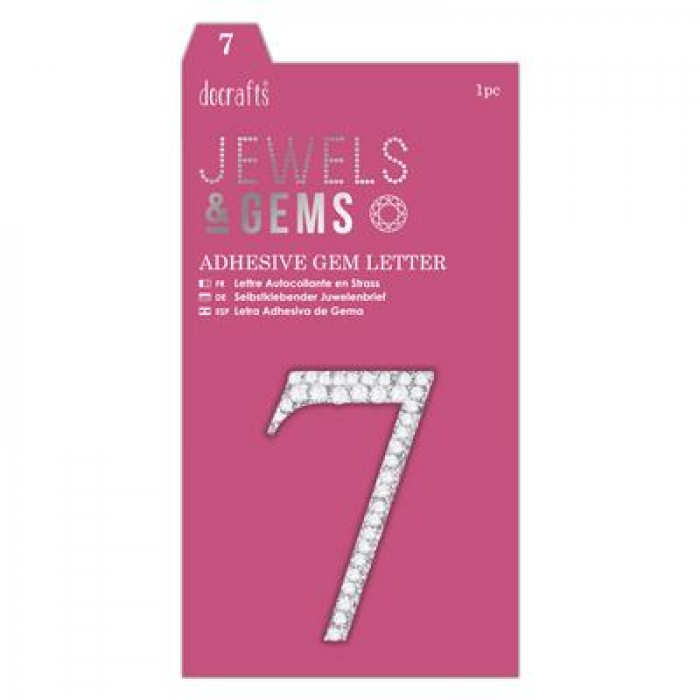 Adhesive Gem Number - 7 - Jewels & Gems